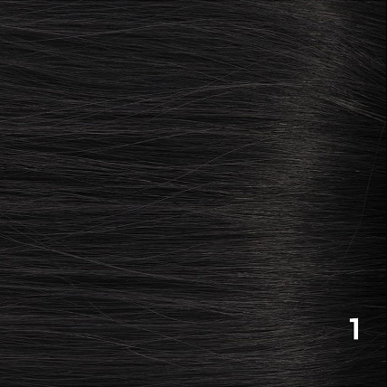 SilverFox Wax Extensions Deep Wave 55cm  #1 Jet Black