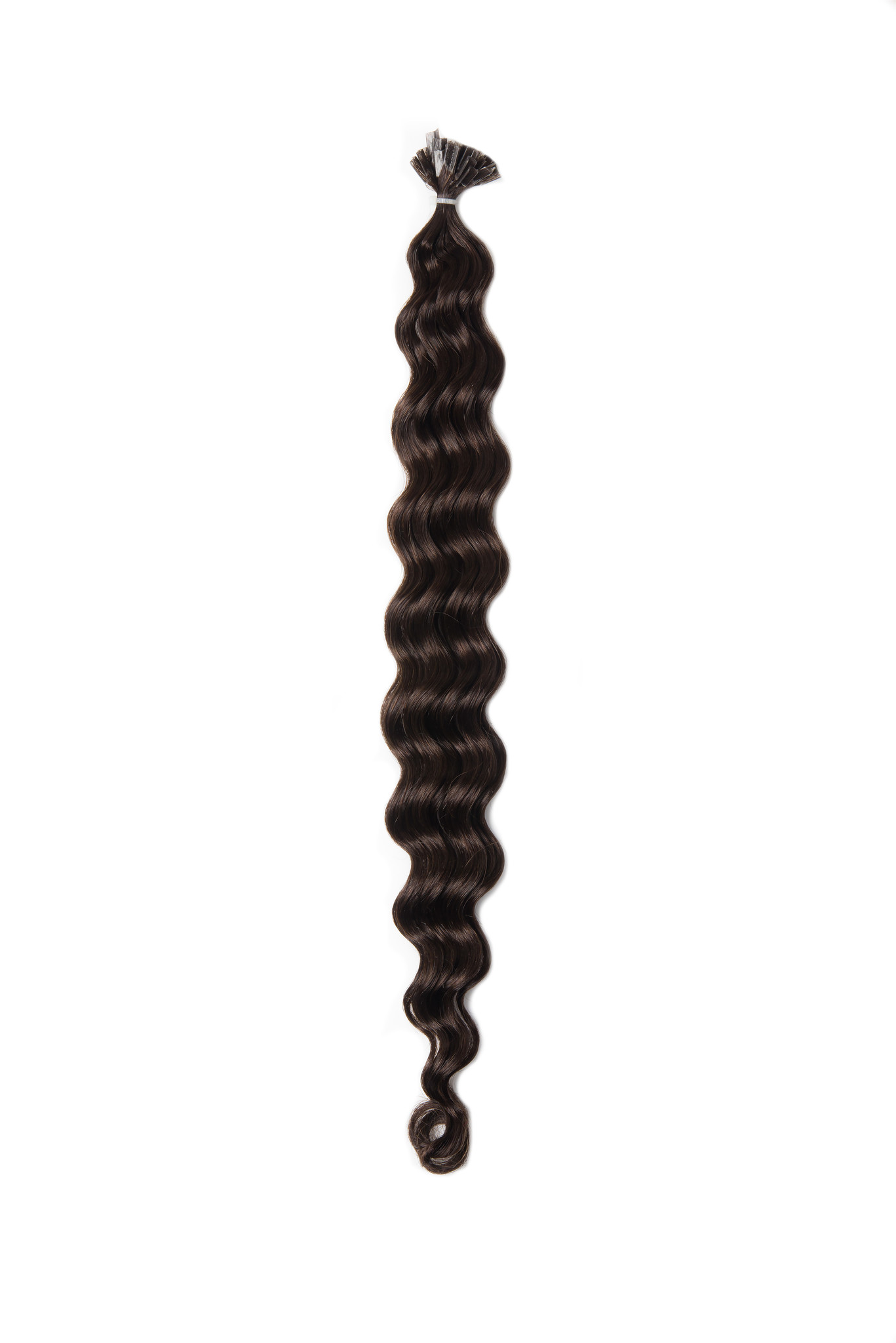 SilverFox Wax Extensions Deep Wave 55cm  #2 Deep Dark Brown