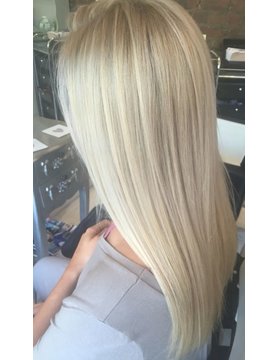 SilverFox Tape Extensions Straight - #T613/18R-60 Roots Light Olive Ash Blonde / White Blond - 50 cm