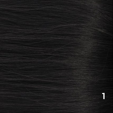 SilverFox Microring Extensions -  Loose Wave-  #1 Jetblack  - 55cm