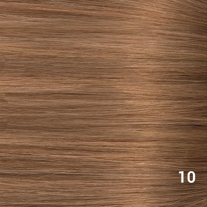 SilverFox Microring Extensions -  Loose Wave-  #10 Dark Strawberry Brown - 55 cm