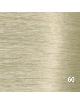 SilverFox Microring Extensions -  Loose Wave-  #60 White Blonde - 55 cm