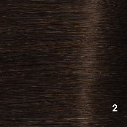 SilverFox Microring Loopring  Extensions - Steil -  #2 Deep Dark Brown