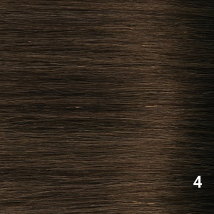 RedFox Clip-in Extensions - Straight - #4 Chocolate Brown