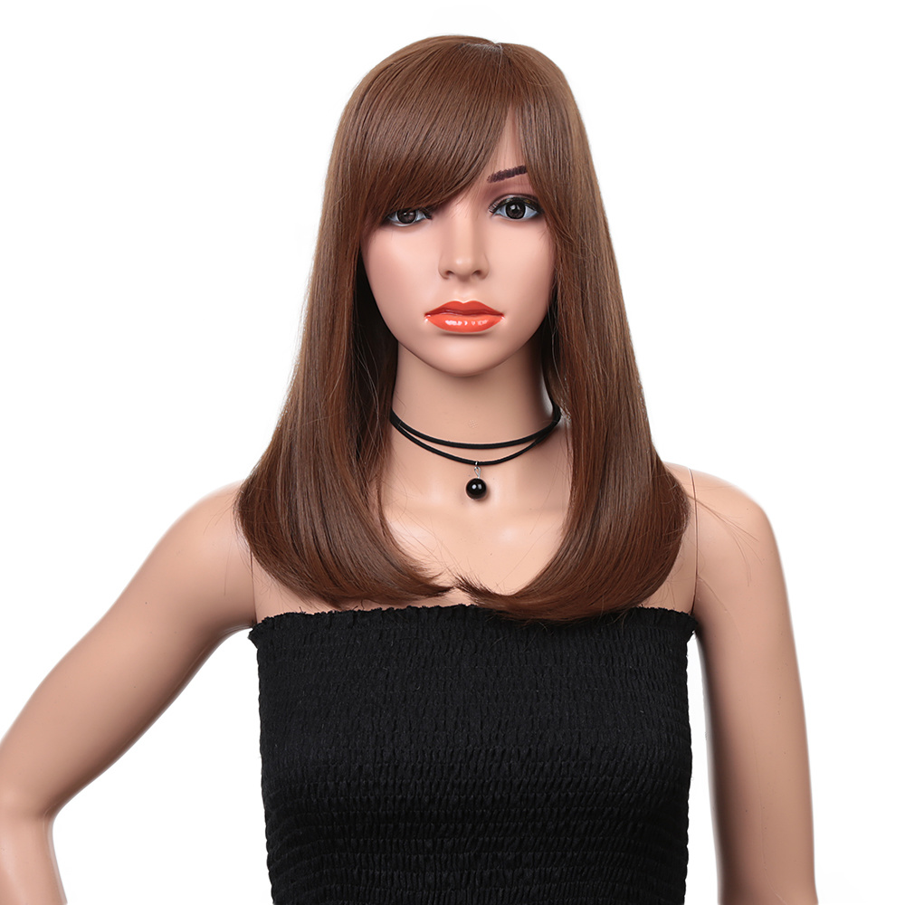 Synthetic fiber lace wig- Linda 16 INCH