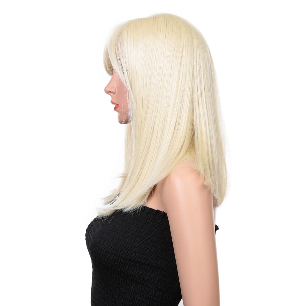 Synthetic fiber lace wig- Linda 16 INCH