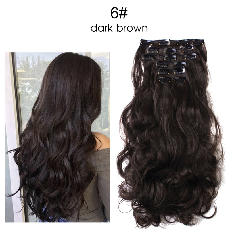 Synthetic Fiber Clip in Extensions- BodyWave (999)