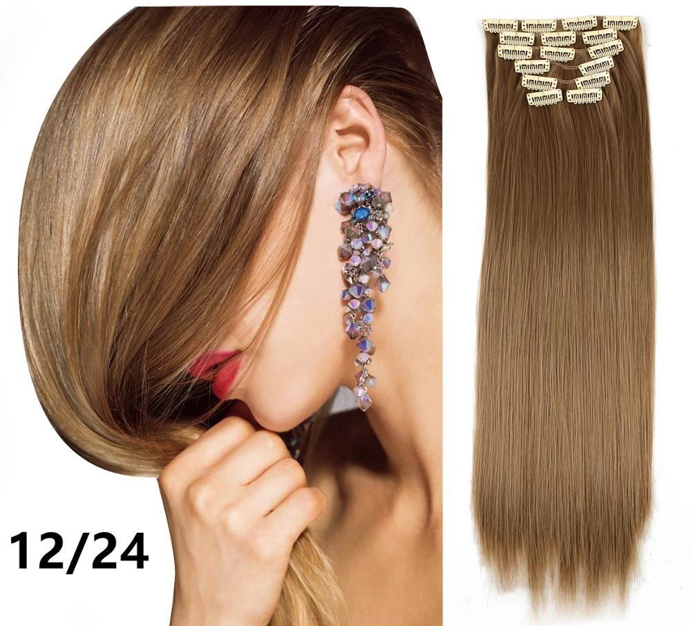 Synthetic Fiber Clip in Extensions- Straight (777)