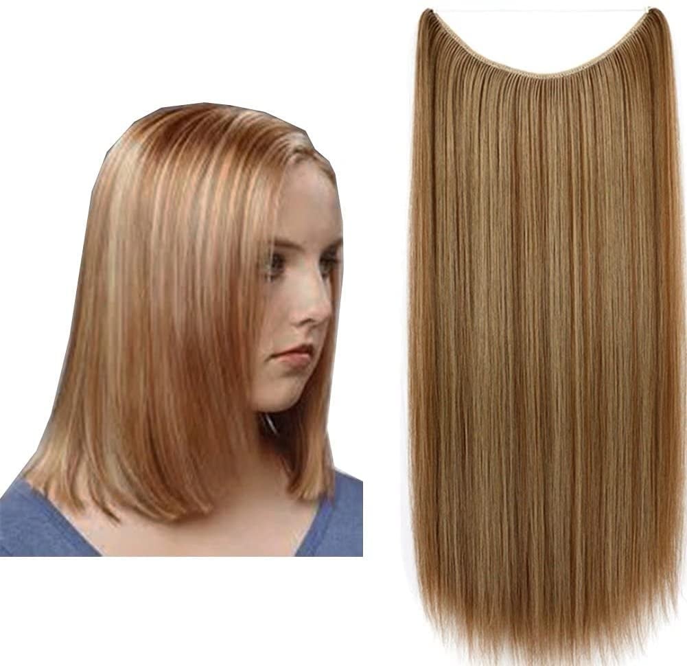 Synthetic Fiber Clip in Extensions Single/  EZ-Wire- Straight (M02)