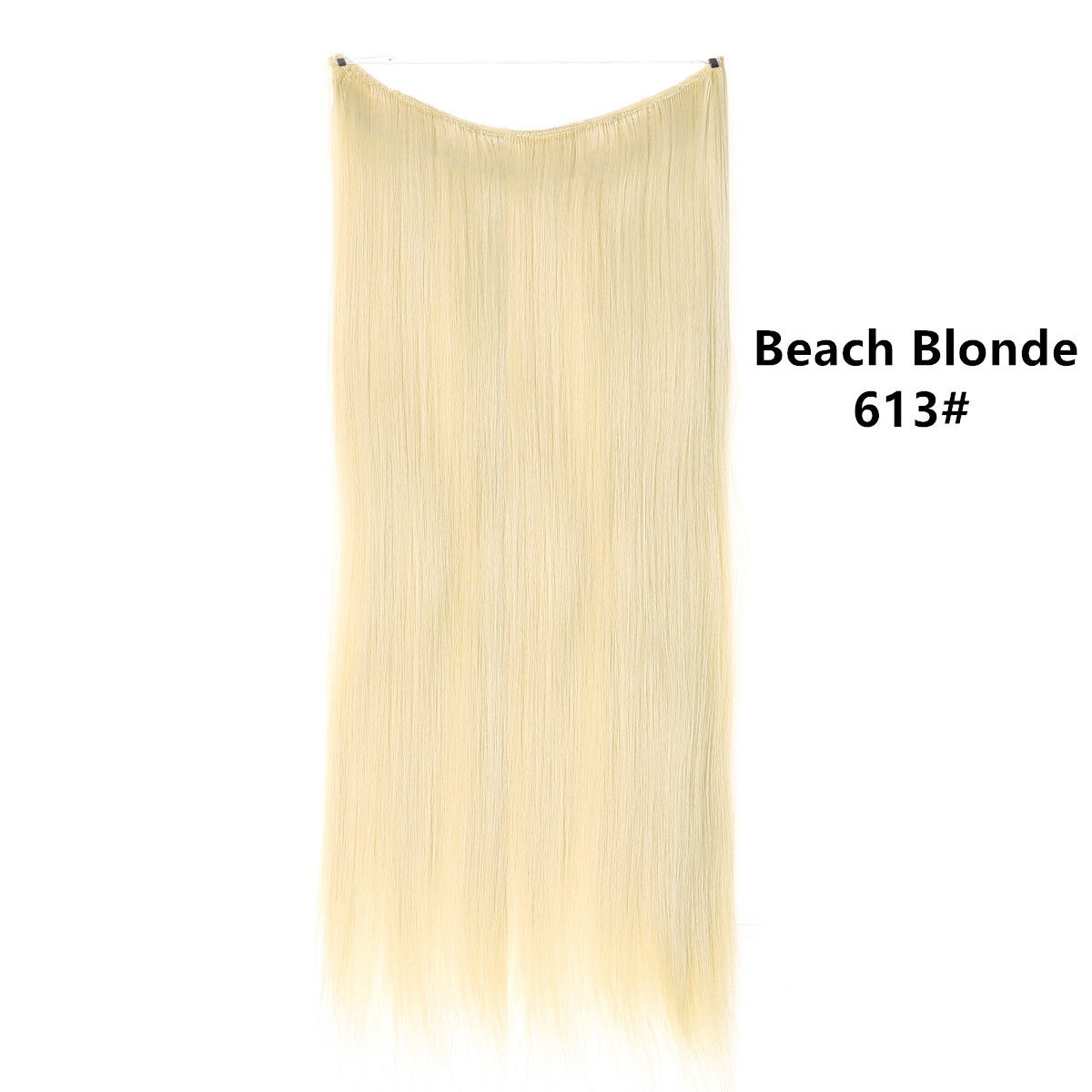 Synthetic Fiber Clip in Extensions Single/  EZ-Wire-  Straight (M02)