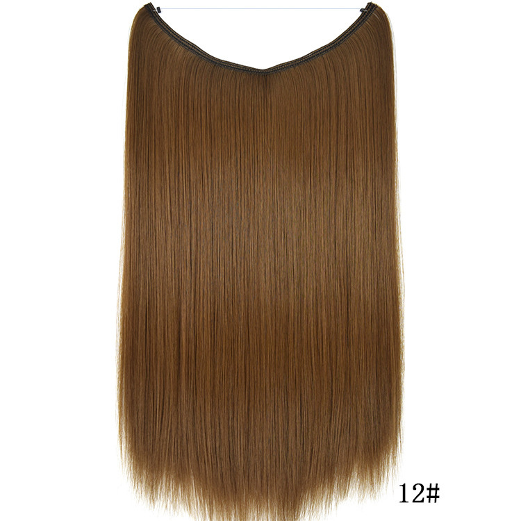 Synthetic Fiber Clip in Extensions Single/  EZ-Wire-  Straight (M02)