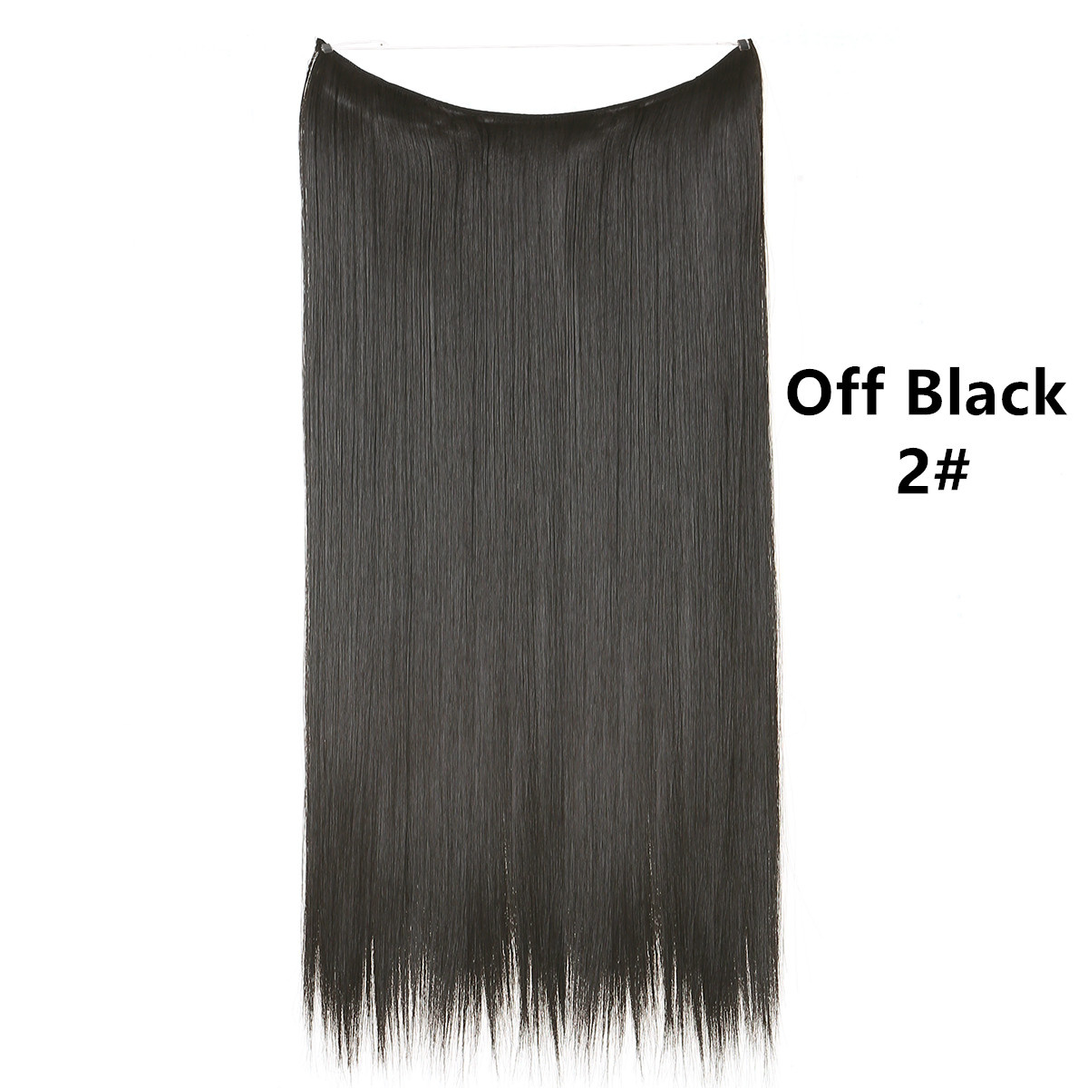 Synthetic Fiber Clip in Extensions Single/  EZ-Wire-  Straight (M02)