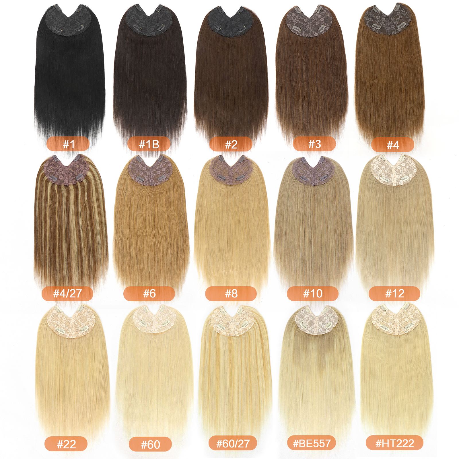 V-part standard machine-made Model Straight Length 16"/40cm Color #1 V-part standard machine-made Model Straight Length 16"/40cm Color #1