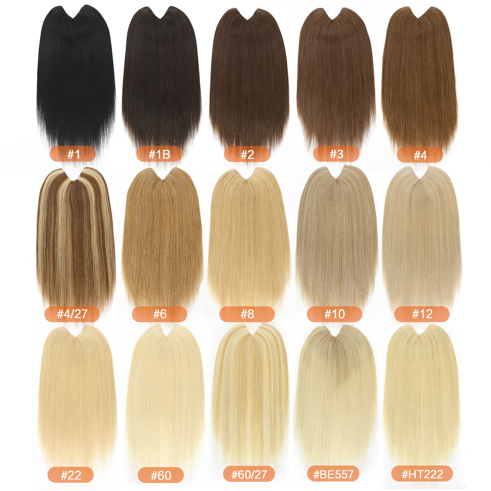 V-part standard machine-made Model Straight Length 16"/40cm Color #1 V-part standard machine-made Model Straight Length 16"/40cm Color #1