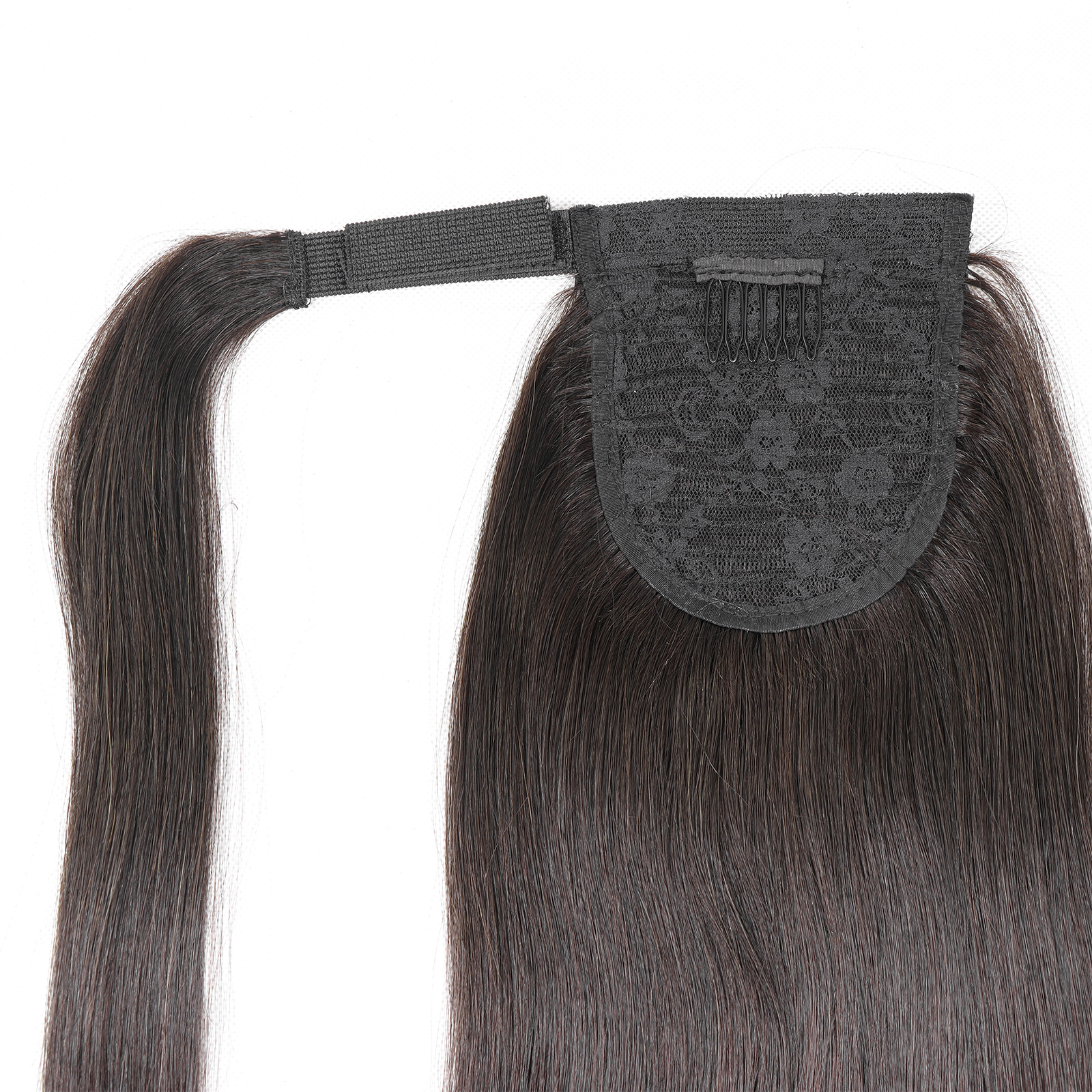 RedFox Pontail 100% Human Hair – 20 inch | Luxe & Natuurlijk Volume #1B