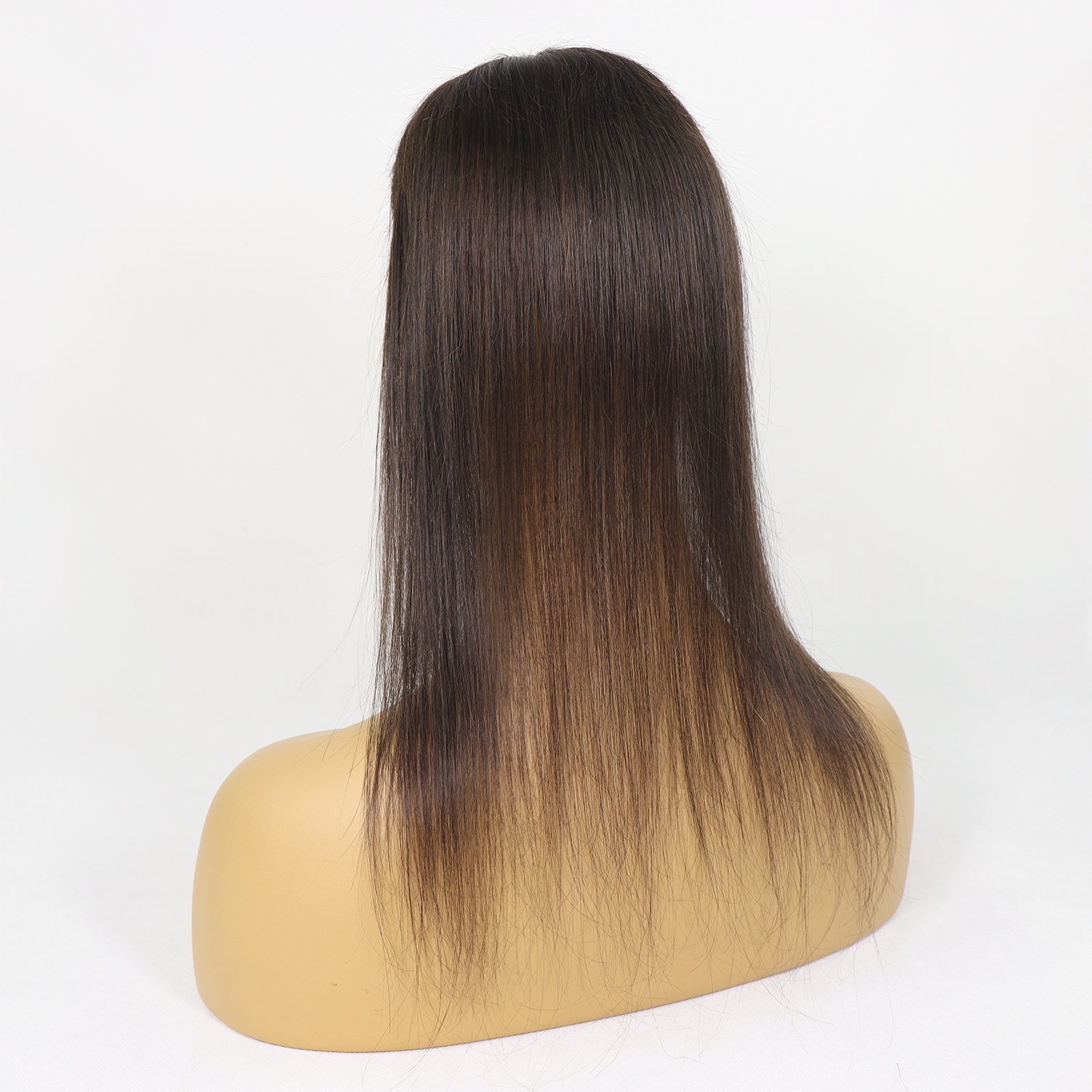 Mono Haar Topper-7.5 cm * 12.5 cm 100% Human Hair #2 Dark Brown