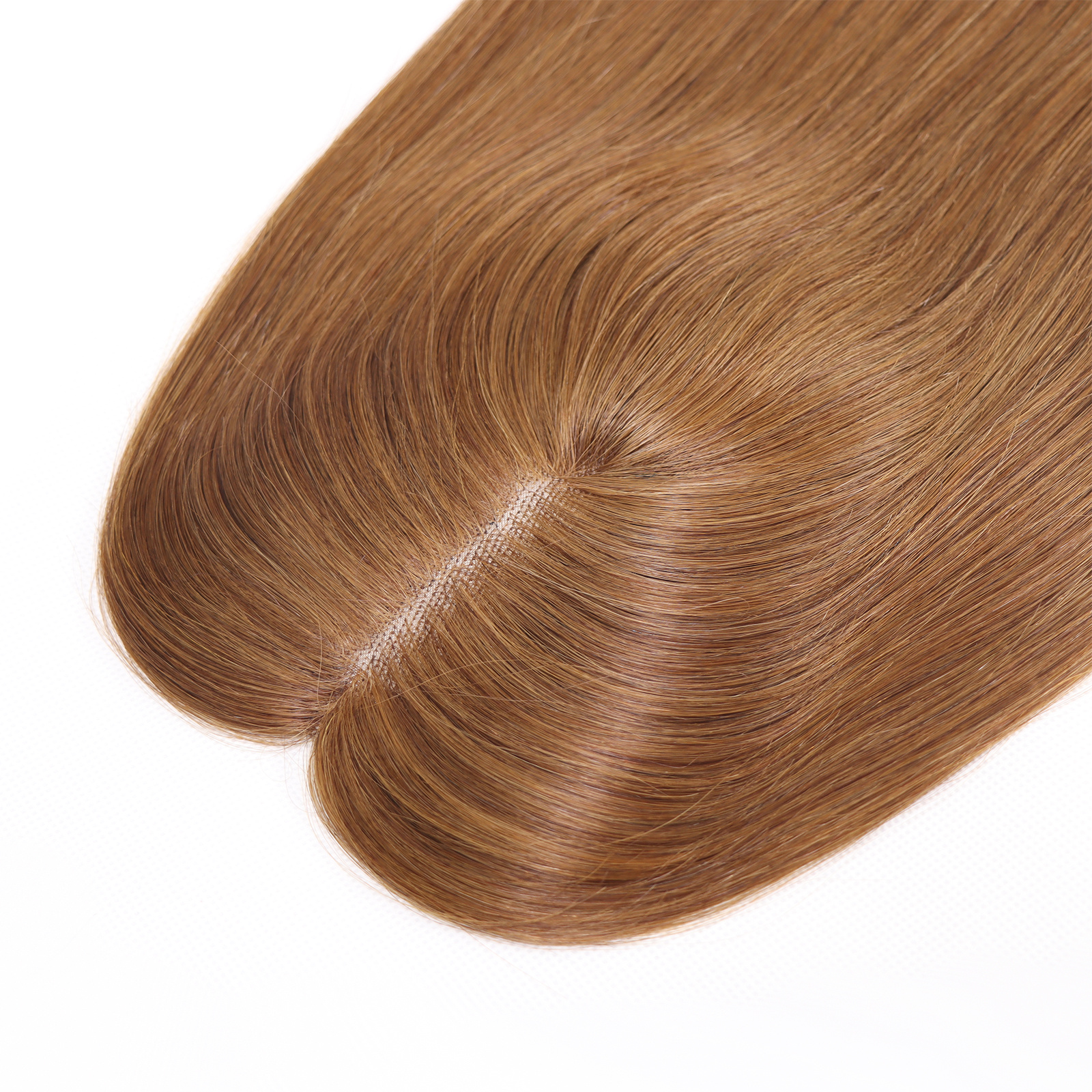 Mono Haar Topper-7.5 cm * 12.5 cm 100% Human Hair #6 Light Brown Mono Haar Topper-7.5 cm * 12.5 cm 100% Human Hair #6 Light Brown