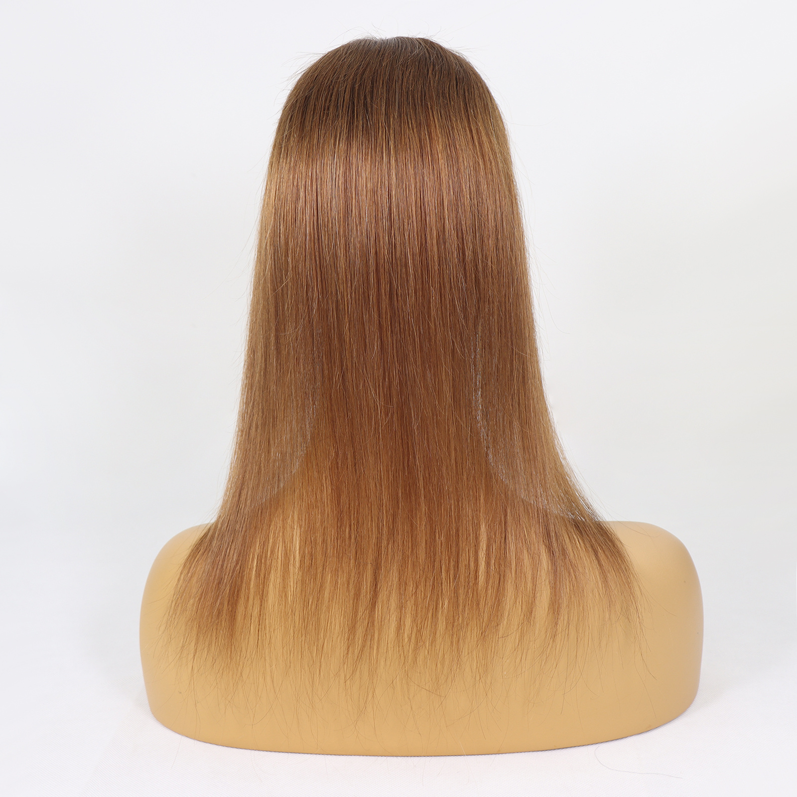 Mono Haar Topper-7.5 cm * 12.5 cm 100% Human Hair #6 Light Brown