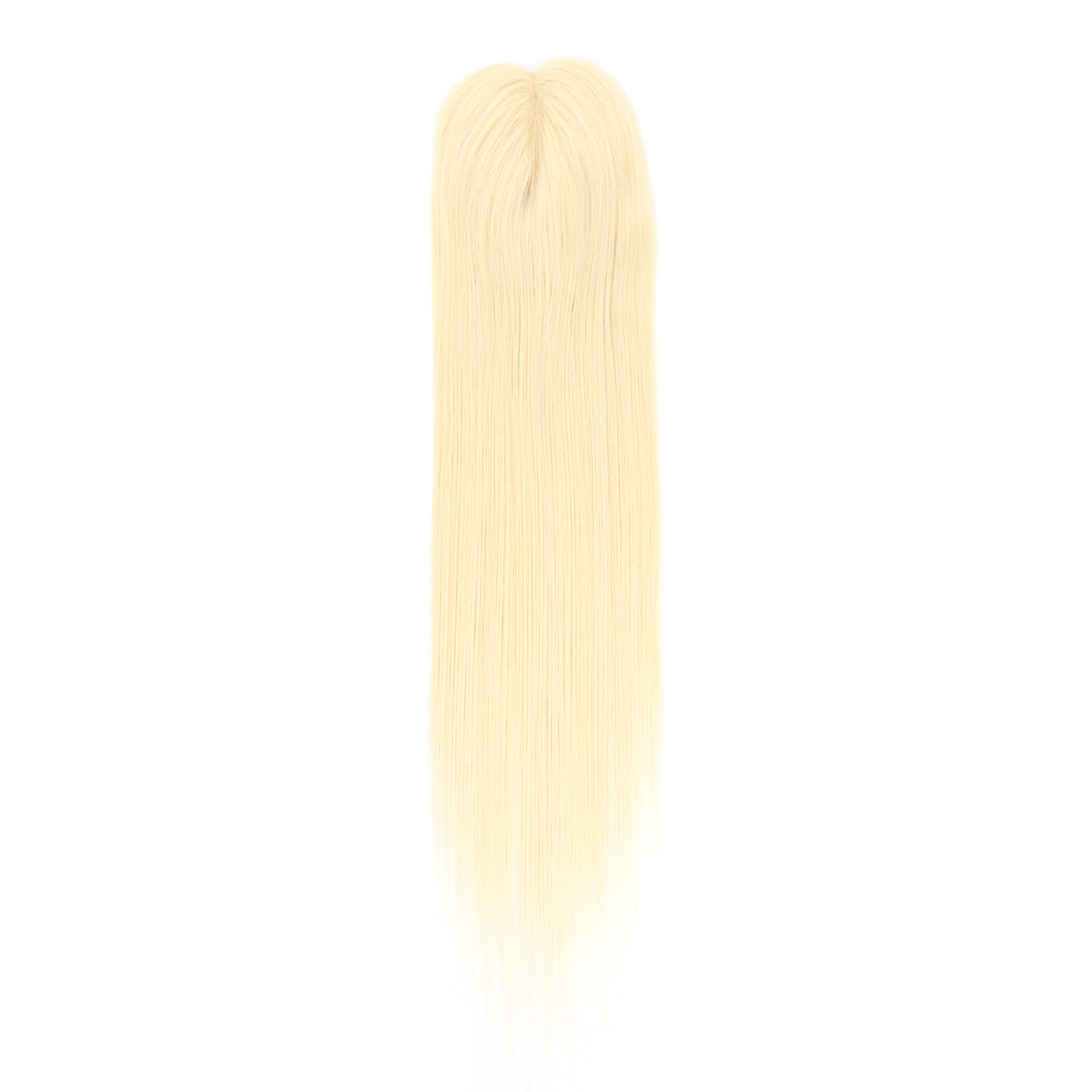 Mono Haar Topper-7.5 cm * 12.5 cm 100% Human Hair #613 Light Blonde