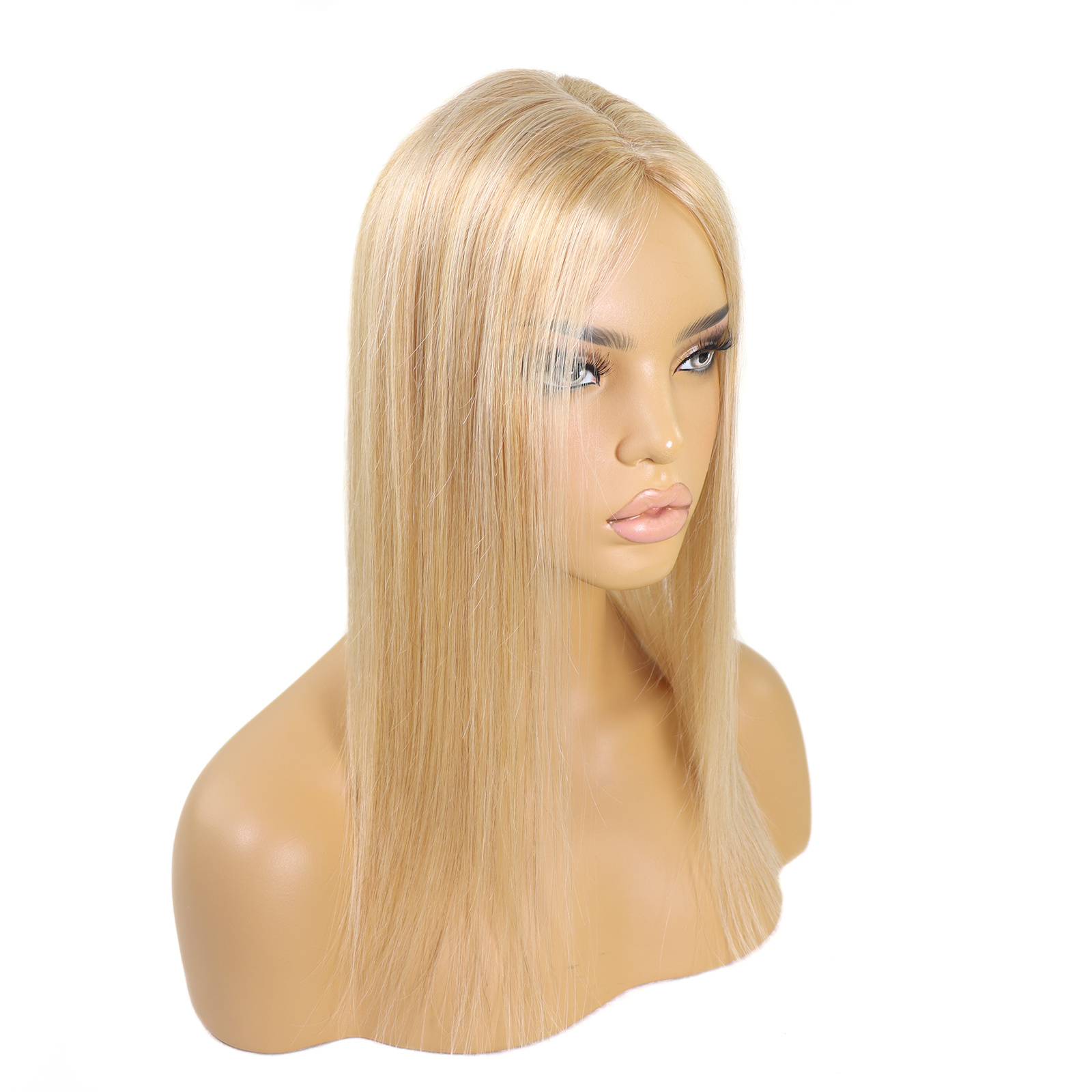Mono Haar Topper-7.5 cm * 12.5 cm 100% Human Hair #27/613 Light Blonde mix Mono Haar Topper-7.5 cm * 12.5 cm 100% Human Hair #27/613 Light Blonde mix