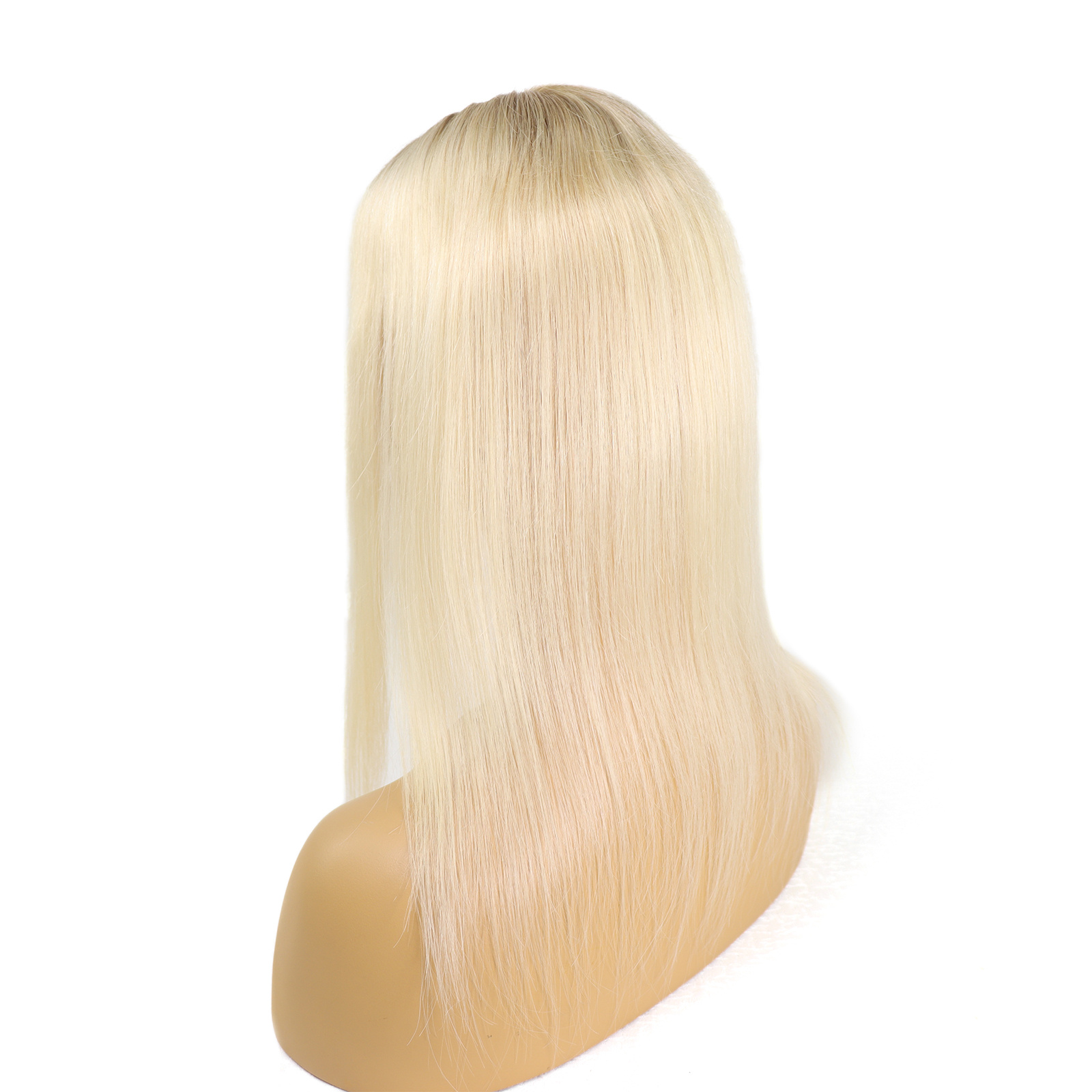 Mono Haar Topper-7.5 cm * 12.5 cm 100% Human Hair #T9/613 Light Blonde with Ash Blond Roots Mono Haar Topper-7.5 cm * 12.5 cm 100% Human Hair #T9/613 Light Blonde with Ash Blond Roots
