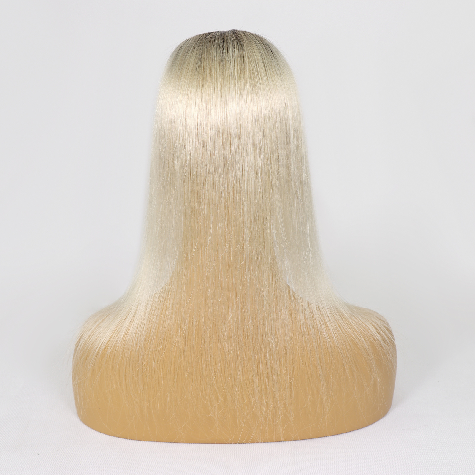 Mono Haar Topper-7.5 cm * 12.5 cm 100% Human Hair #T3/60 Light Blonde with Dark brown Roots Mono Haar Topper-7.5 cm * 12.5 cm 100% Human Hair #T3/60 Light Blonde with Dark brown Roots