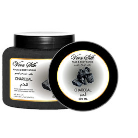 Vera Silk  Face & Body Scrub Charcoal 500 ml