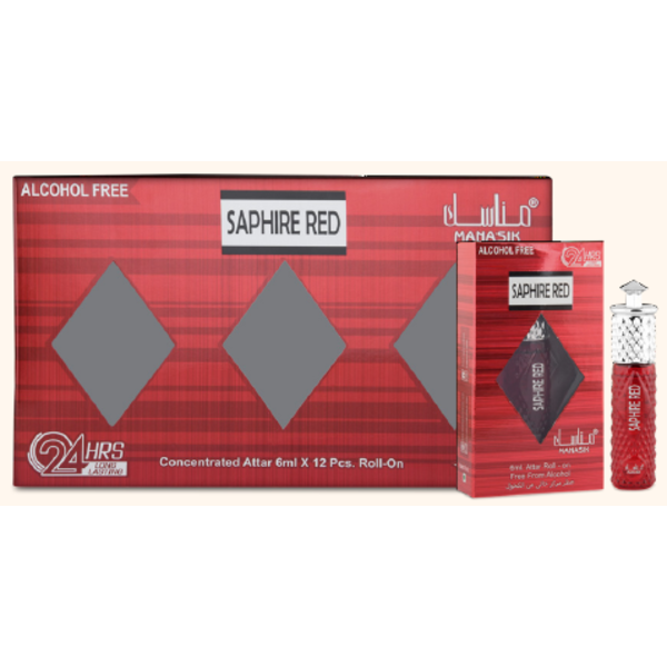 Manasik Saphire Red Roll on 6 ml