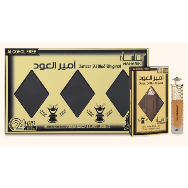 Manasik Manasik Ameer Al Oud Original Roll on 6ml Alcohol free