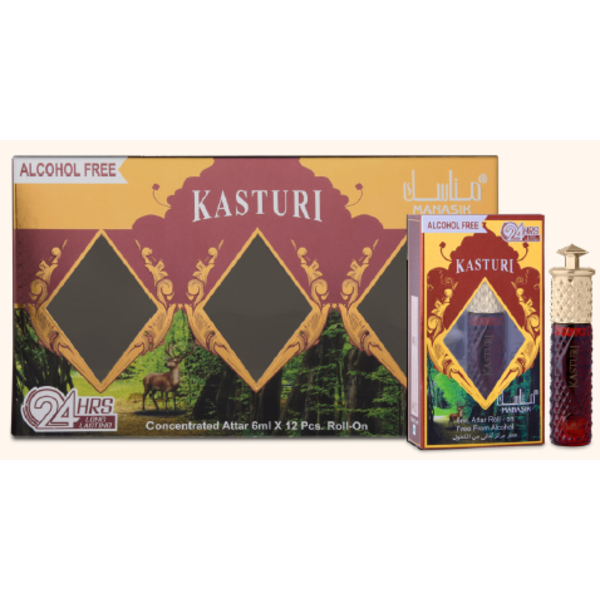 Manasik Kasturi Roll on 6ml Alcohol free