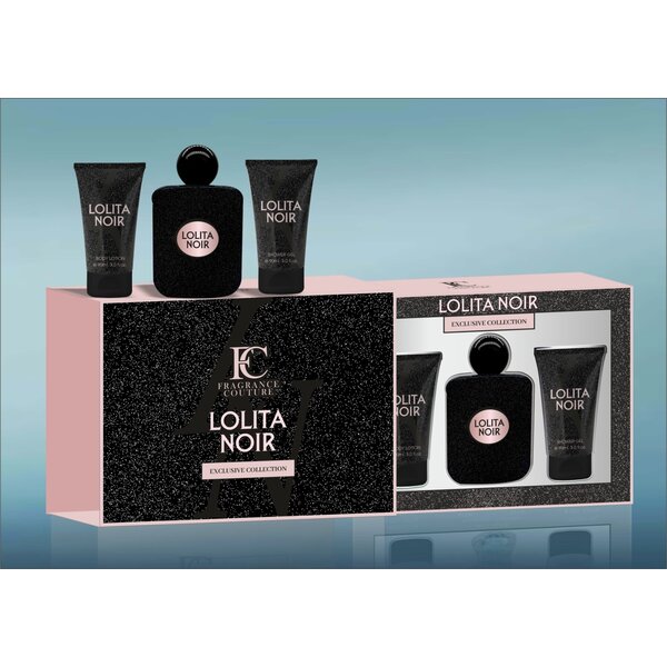 FC  Lolita Noir women Giftset 3 pcs. 100 ml EDP + Bodylotion + Showergel