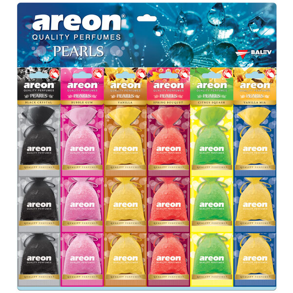 Areon Car Perfume Pearls - Mixed Display 18 pcs