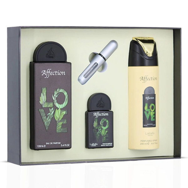 Lattafa  Affection Giftset 4pcs. 100 ml EDP + 20 ml EDP + Perfumed Spray + Pocketspray