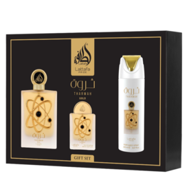 Lattafa  Tharwah Gold Giftset 4 pcs