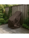 Housse de chaise de jardin 600D luxe brun foncé