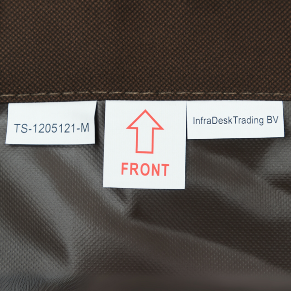 Housse de chaise de jardin 600D luxe brun foncé