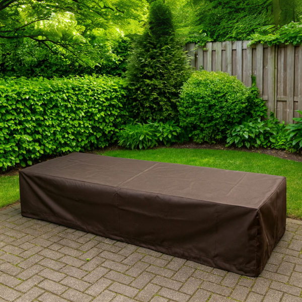 Housse de lit de jardin 600D luxe brun foncé