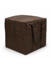 Housse de rangement pour coussins de jardin 600D luxe brun foncé