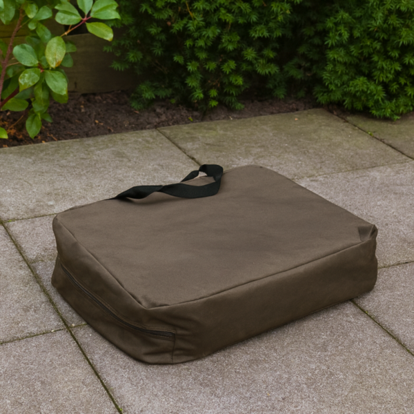 Housse de salon de jardin rectangulaire 600D luxe brun foncé