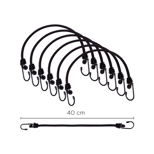 Accessoires Lot de 6 tendeurs élastiques à crochets 