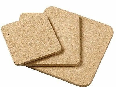 Pannenonderzetter Set van 2, Hoogwaardige Kurken Onderzetter, Hittebestendige en Antislip Potten en Pannen Onderzetter, Borden, 19 cm Diameter
