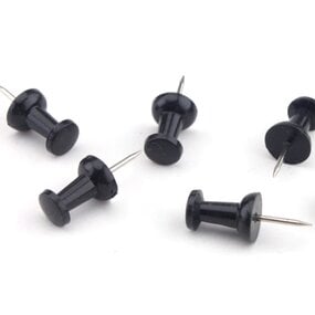 Push pins - Zwart  - 50 stuks