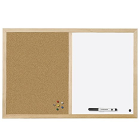 Kurk prikbord - houten lijst - 60 x 90 cm - WHITEBOARD