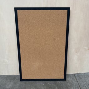 OUTLET - Prikbord met zwarte lijst -100 x 150 cm - ACTIE