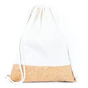 Tas met trekkoord - sporttas - kurk detail