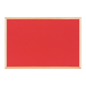 Kurk prikbord - houten lijst - 120 x 90 cm  - Rood