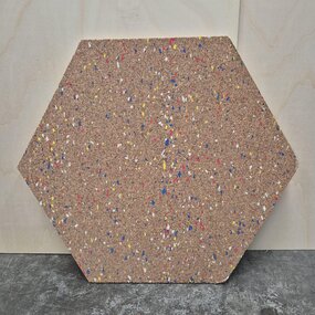 OUTLET - Prikbord Multicolor - Zeshoek 60 cm