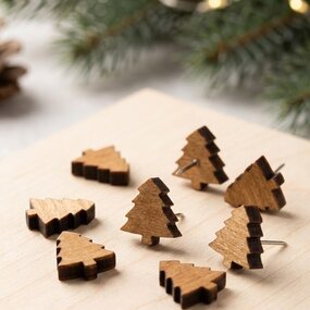 Pushpins - Kerstboompjes - 40 stuks