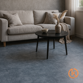 Gelakte plak kurkvloer - Concrete Dark - 60 x 30 cm - per m2