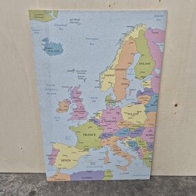 OUTLET - Prikbord Europa - 60 x 90 cm - zelfklevend
